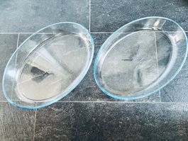 Auflauf- Backform Glas Oval (2 Stück)