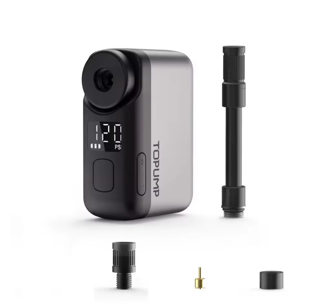 Pompe: Elektrische Velopumpe Fahrradluftpumpe mit Manometer – Nuovo e nell'imballaggio originale da Braunau venduto da Brand-Store 1
