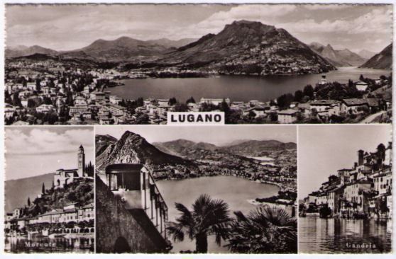 Ansichtskarten: Lugano 4 Bild AK – Gebraucht aus Binningen von Mountainrider