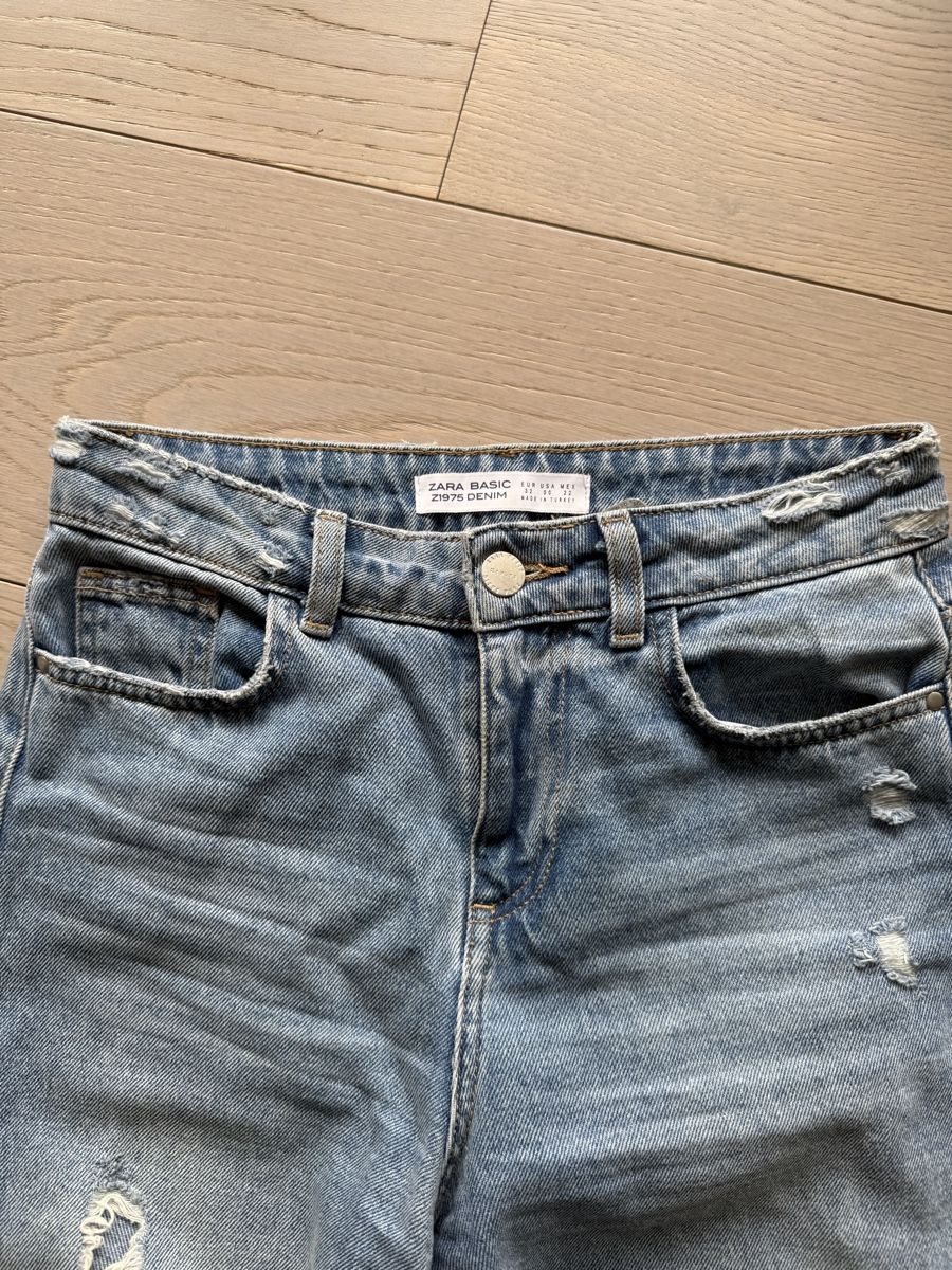 Zara Jeans: Jean Zara taille haute franges perles Taille-32 – Gebraucht aus Genève von rom_8nwv 2