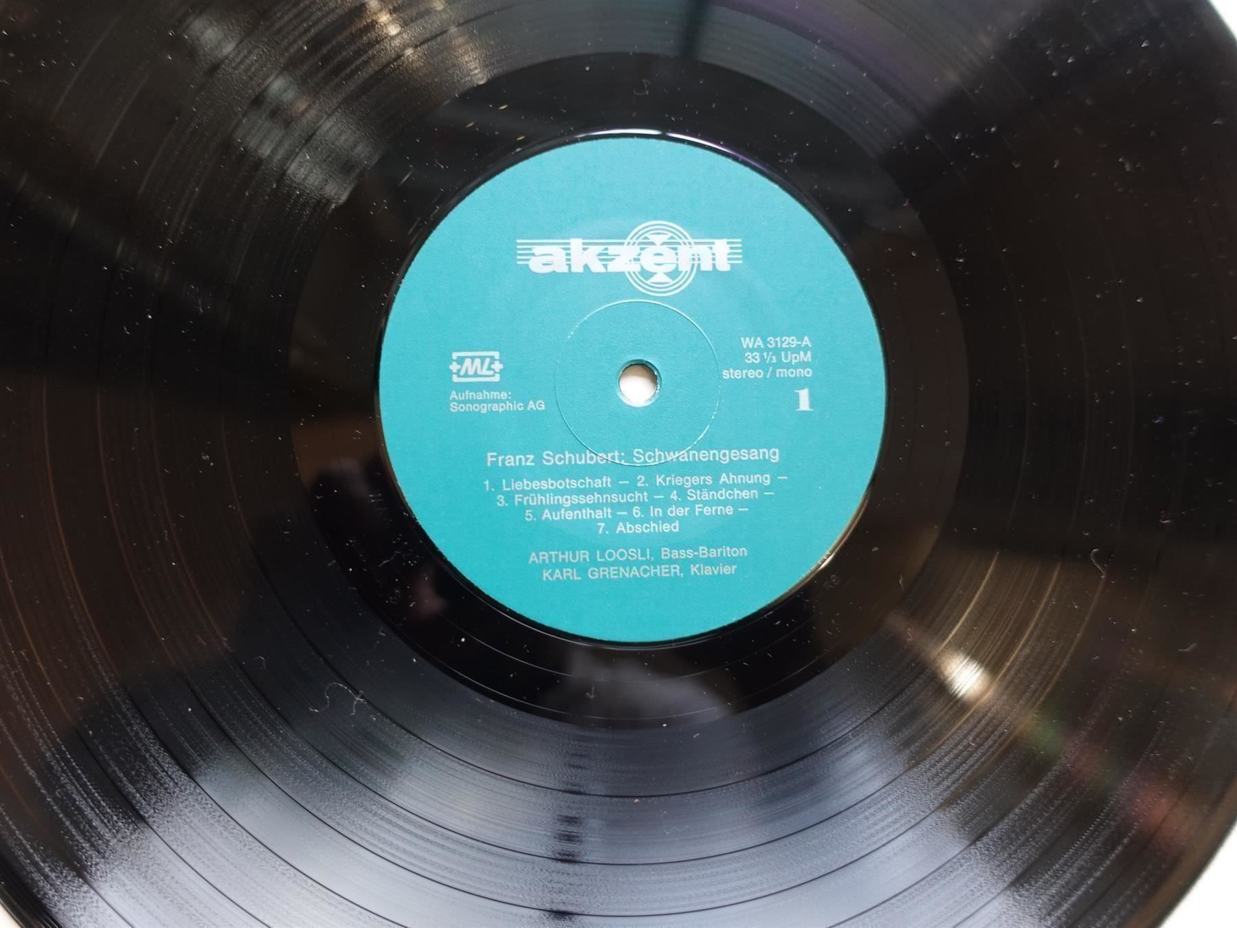 Schallplatten: Schwanengesang Grenacher/Loosli - selten – Gebraucht aus Gutenswil von Optico 7