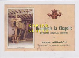 Etikette - Beaujolais la Chapelle (Arragon) /bd