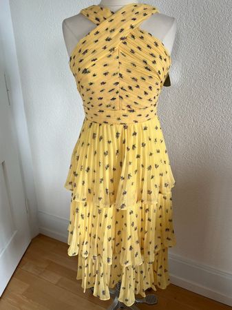 GODDIVA London Damen Kleid in Gr. S, Gelb