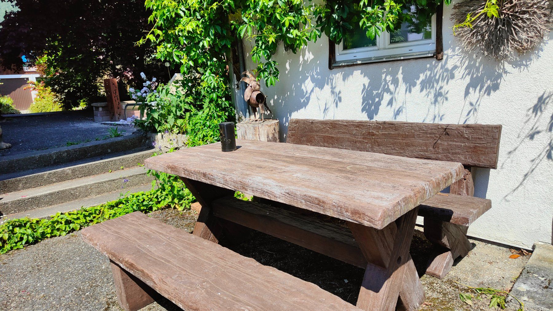 Tische: Beton-Tisch 180 Eiche/ Altholz – Neu (gemäss Beschreibung) aus Herbetswil von AHA-Garten 6