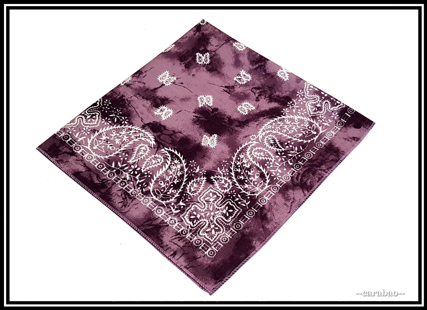 Foulards, Tücher & Schals: Bandana / Violett - Batik mit Paisley-Muster – Neu (gemäss Beschreibung) aus Winterthur von -carabao- 2