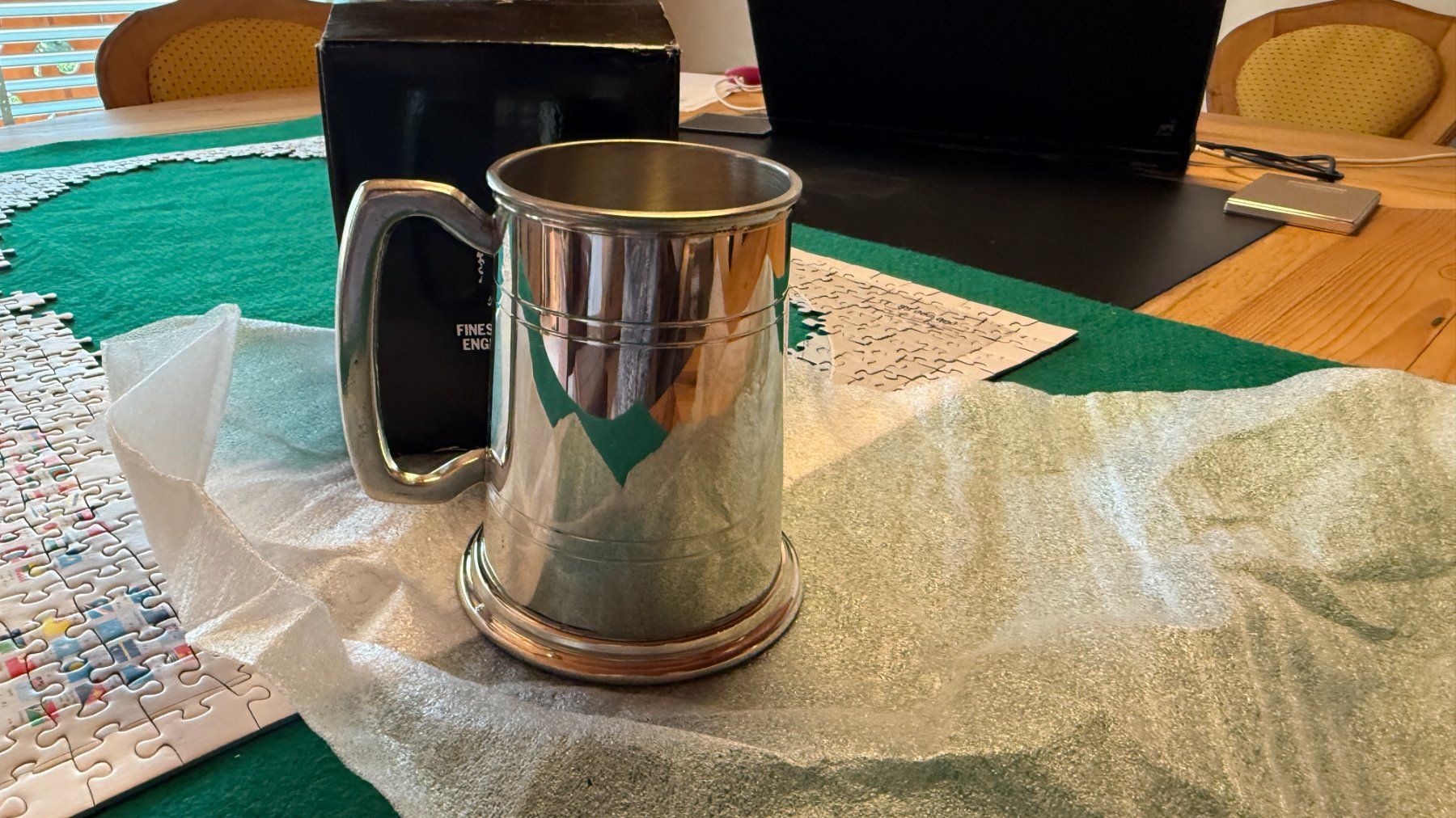 Tassen: Pewter flask/mug – Gebraucht aus Gstaad von suecom 1