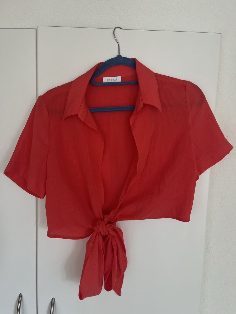 Kookai Camicette: Kookai Cropped - Hemd, Grösse 38 – Usato da Wädenswil venduto da Iana32