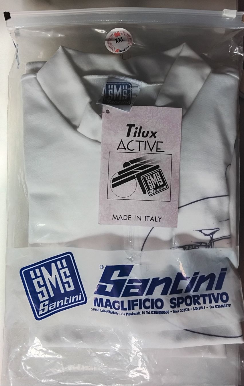 Canottiere & Pantaloni: Retro Velotrikot Santini Gr. XXL – Nuovo e nell'imballaggio originale da Lohn-Ammannsegg venduto da analogis