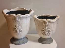 Barock Blumentopf Set Shabby Chic Landhaus