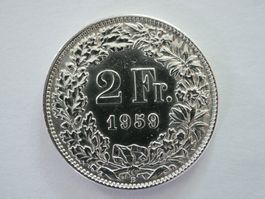 2 Franken 1959 Silber ***TOP***