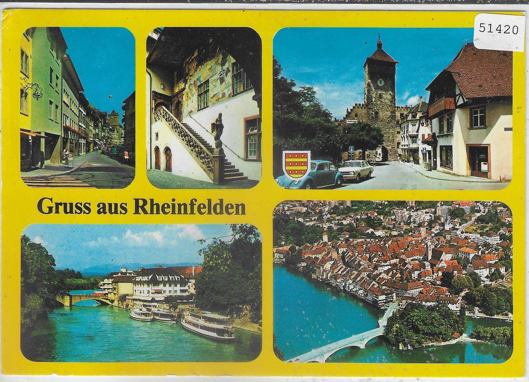 Cartoline postali: Gruss aus Rheinfelden - Multiview – Usato da Ettingen venduto da Kartenplanet