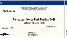 1 Ticket Terrazzza - Saturday - Horse Park