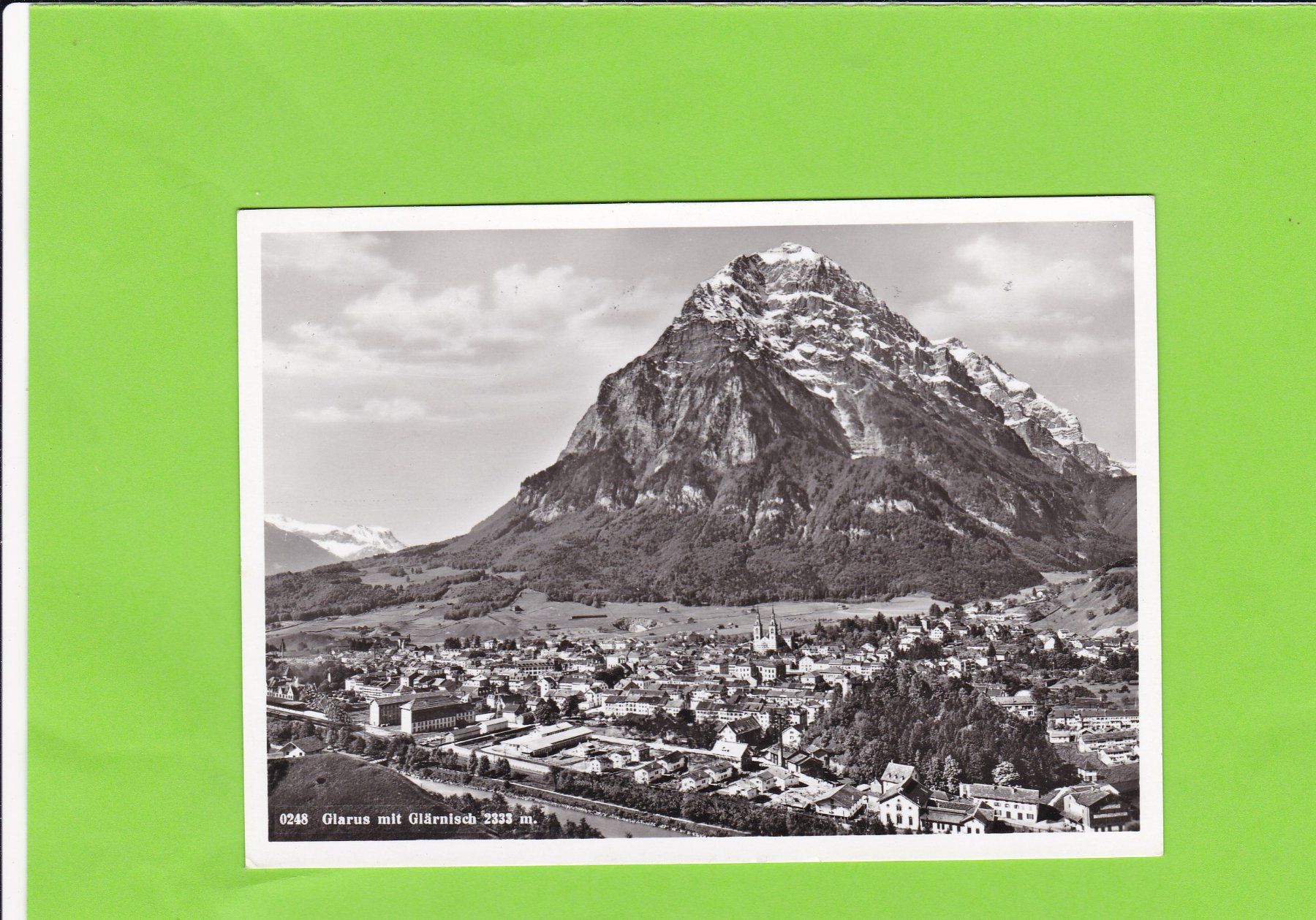 Cartoline postali: Glarus mit Glärnisch – Usato da St. Peterzell venduto da neckertal