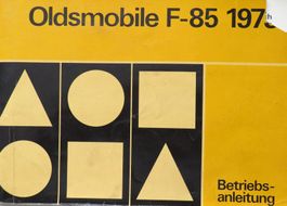 Betriebsanleitung Oldsmobile F85 1973