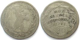 St. Gallen Halbgulden 1781 BEDA ANGEHRN v. HAGENWIL