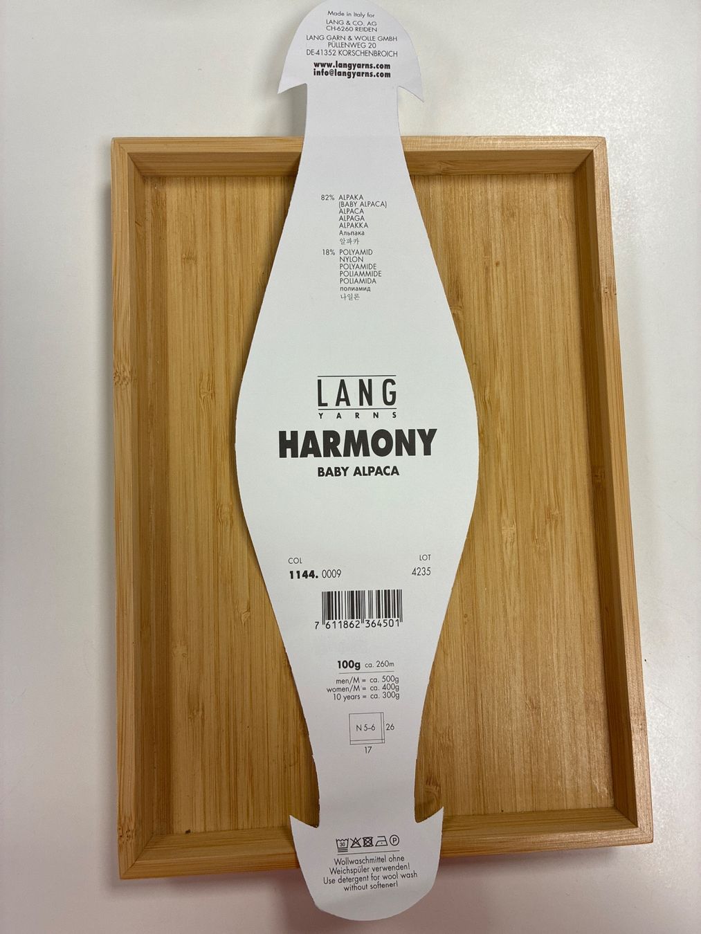 Lang Yarns Laine: Harmony von Lang Yarns – Neuf avec emballage d'origine à Gelterkinden par Ankilu73 2