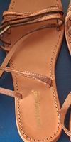 Sandales plates Les Tropeziennes rose gold pointure 38