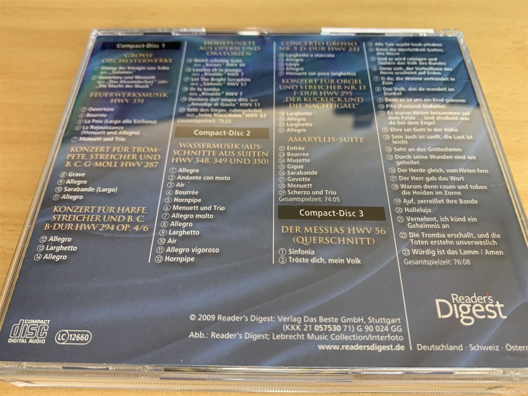 CDs: Händel - Klassische Kostbarkeiten - 3 CD – Gebraucht aus Rikon im Tösstal von Alpenmutz 1