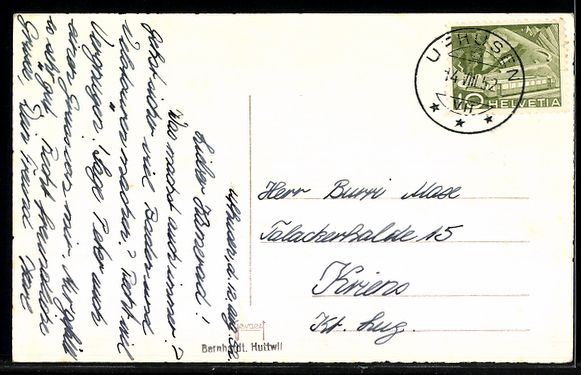 Cartoline postali: AK Ufhusen, Ortsansicht – Usato da Berlin venduto da bartko-reher 1