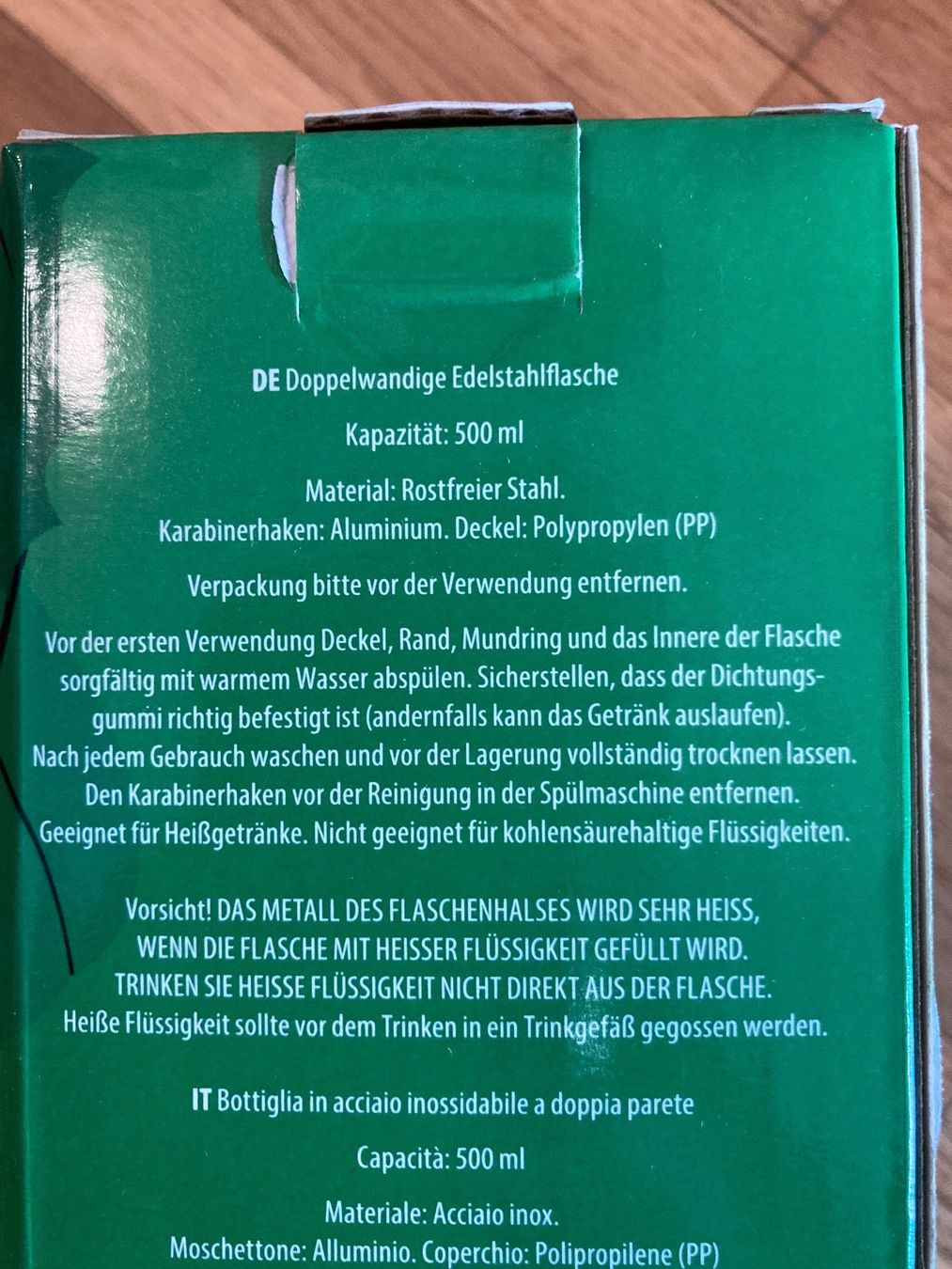 Coop Borracce & Thermos: Trinkflasche 500 ml (NEU) – Nuovo e nell'imballaggio originale da Winterthur venduto da Quilterin 1