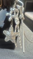 Portachiavi ciondolo stella glitter cane palloncino nuovo