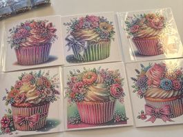 Diamond Paiting Karten cupcake 🧁