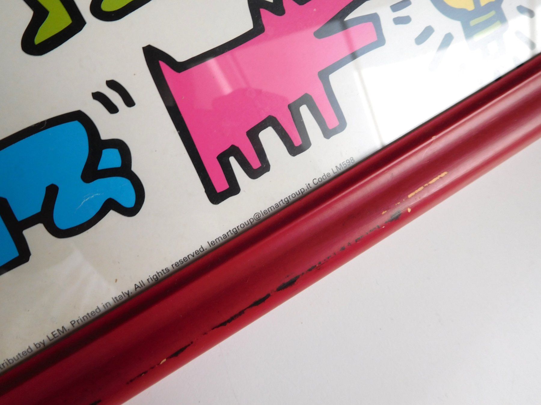 Grafiken & Lithographien: Keith HARING 1984 Kunstdruck gerahmt Graffiti Pop Art Offset – Gebraucht aus Zürich von  4