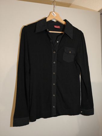 Bluse - Schwarz - Gr. 36
