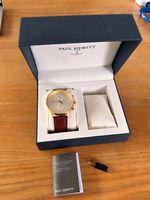 Paul Hewitt Chronograph 42 mm Gold / Weiss mit Lederarmband