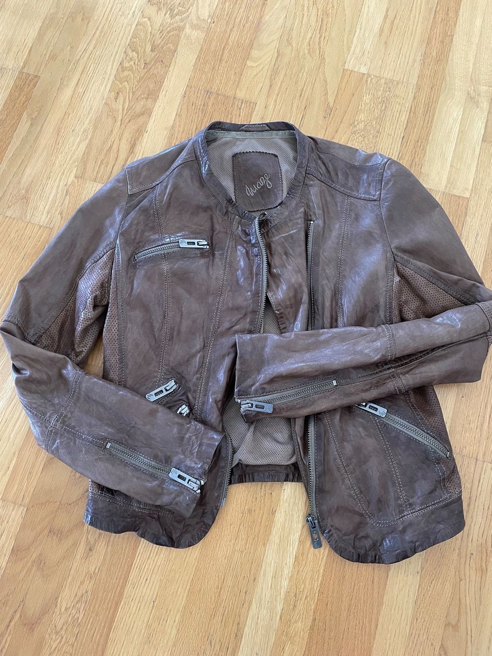 Giacche: Sportliche Lederjacke – Usato da Herrliberg venduto da celena46