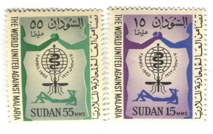Tous les timbres: Briefmarken "Kampf gegen Malaria". Sudan – Neuf avec emballage d'origine à Basel par Butsch5