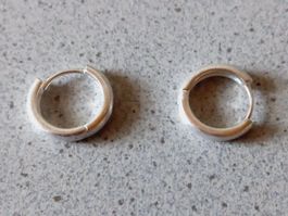 2 Creolen Ohrhänger 925 Silber 1,3g