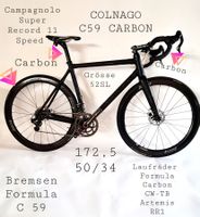 COLNAGO C 59 EPS FULL CARBON DISC 52 sloping=56 traditional