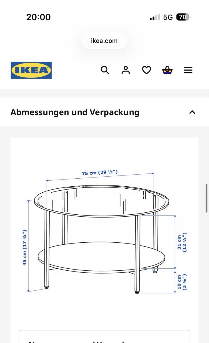 Tische: Couchtisch VITTSJÖ – Gebraucht aus Rapperswil SG von elenagioia 1
