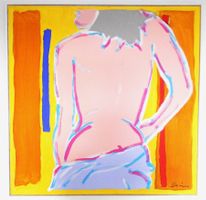 Feminin Expressionismus / Frau / grosses Bild / Zürch. Maler