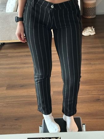 Please Stoffhose mit Nadelstreifen - M