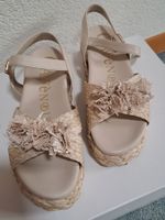CafèNoir Sandalen beige mit BastoptikGr. 41, NP 139.--
