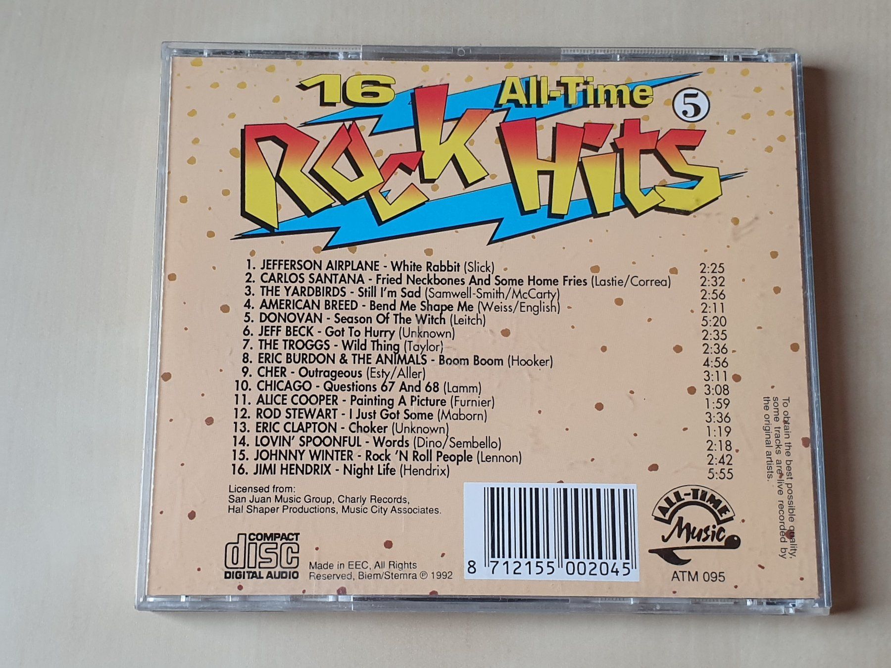 CDs: 16 All-Time Rock Hits – Gebraucht aus Stansstad von collectorsshop 1