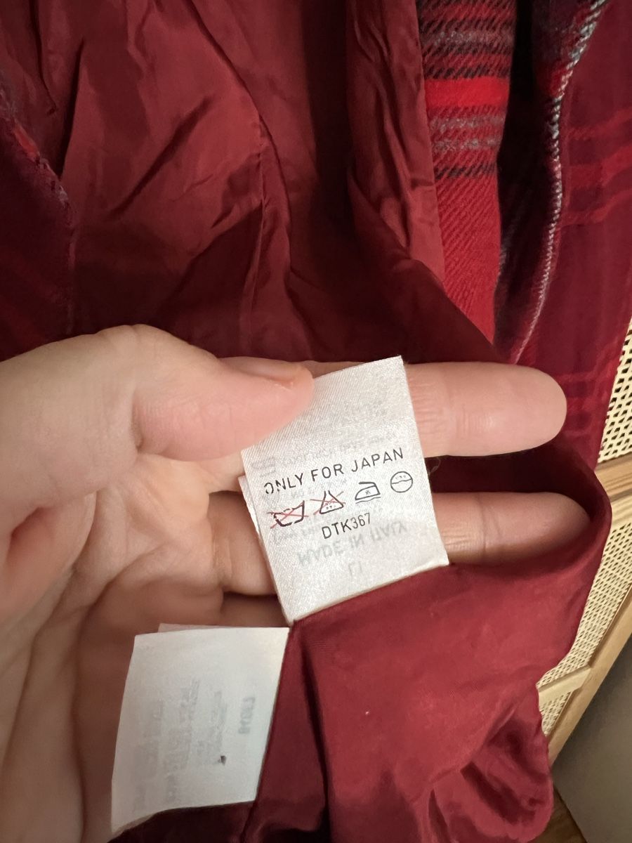 Max Mara Completi & Tailleur: Woll & Kaschmir Blazer, Rot kariert – Usato da Luzern venduto da closettheory 4