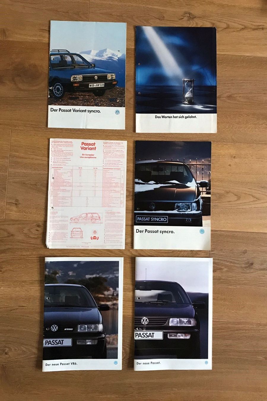 VW Documenti: Prospekte VW Passat 1986 - 1994 – Usato da Freienstein venduto da Golfbueb