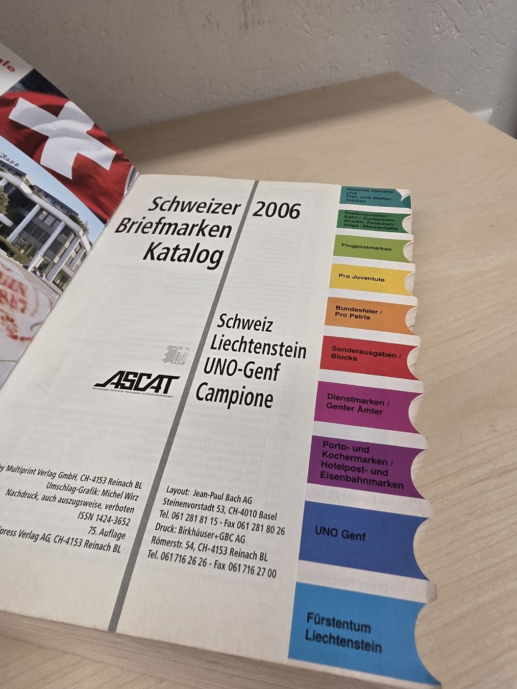 Libri: Schweizer Briefmarken Katalog 2006 Ausgabe September – Usato da Herisau venduto da Antiques.AR 1