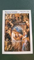 Timbre Sierra Leone Noël 1988 Rubens bloc neuf parfait
