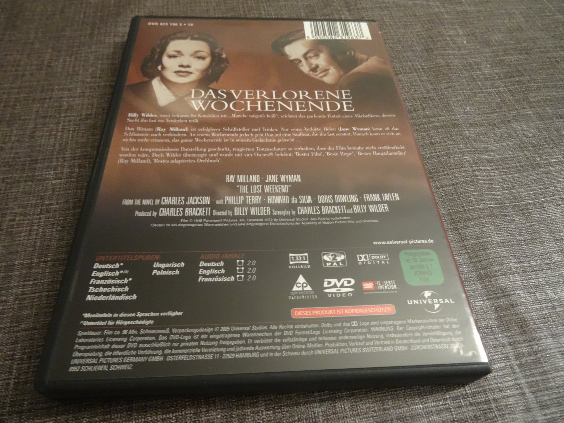 Alle DVDs: Das Verlorene Wochenende DVD – Gebraucht aus Olten von Disc-Verkauf 2
