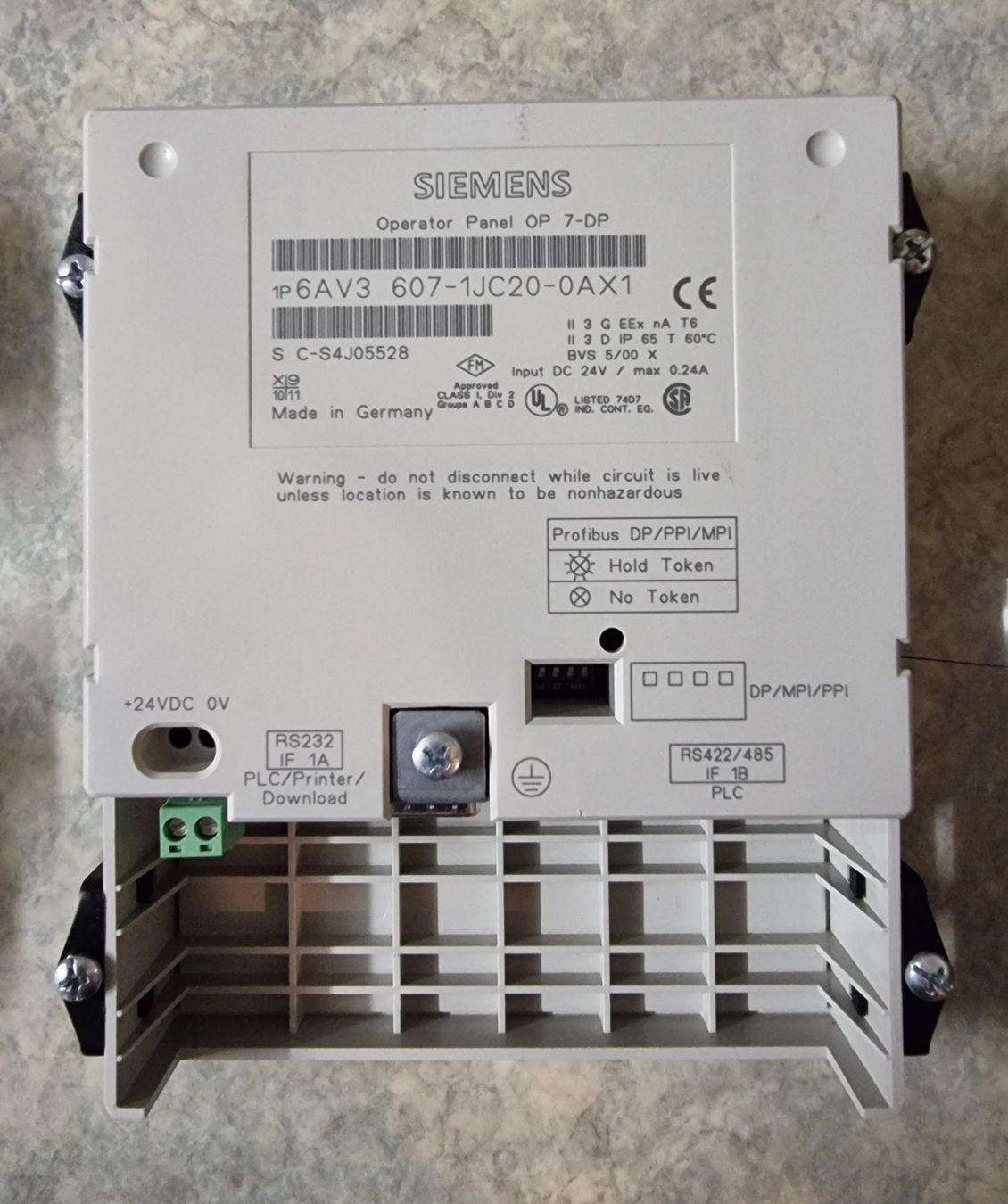 Siemens Sistema di controllo: Siemens SIMATIC OP7 Operator Panel – Usato da Zuzgen venduto da ricard11 1
