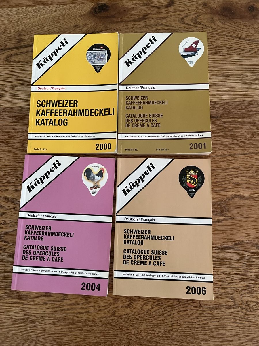 Bücher: Kaffeerahmdeckeli Kataloge  – Neu (gemäss Beschreibung) aus Schliern b. Köniz von medion3098
