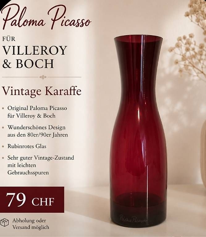 Caraffe:  Karaffe Paloma Picasso – Usato da Seewen SO venduto da wit_6lph