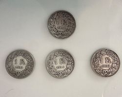 Lot 25x 1 Franken Silbermünzen Schweiz (1912 - 1964)