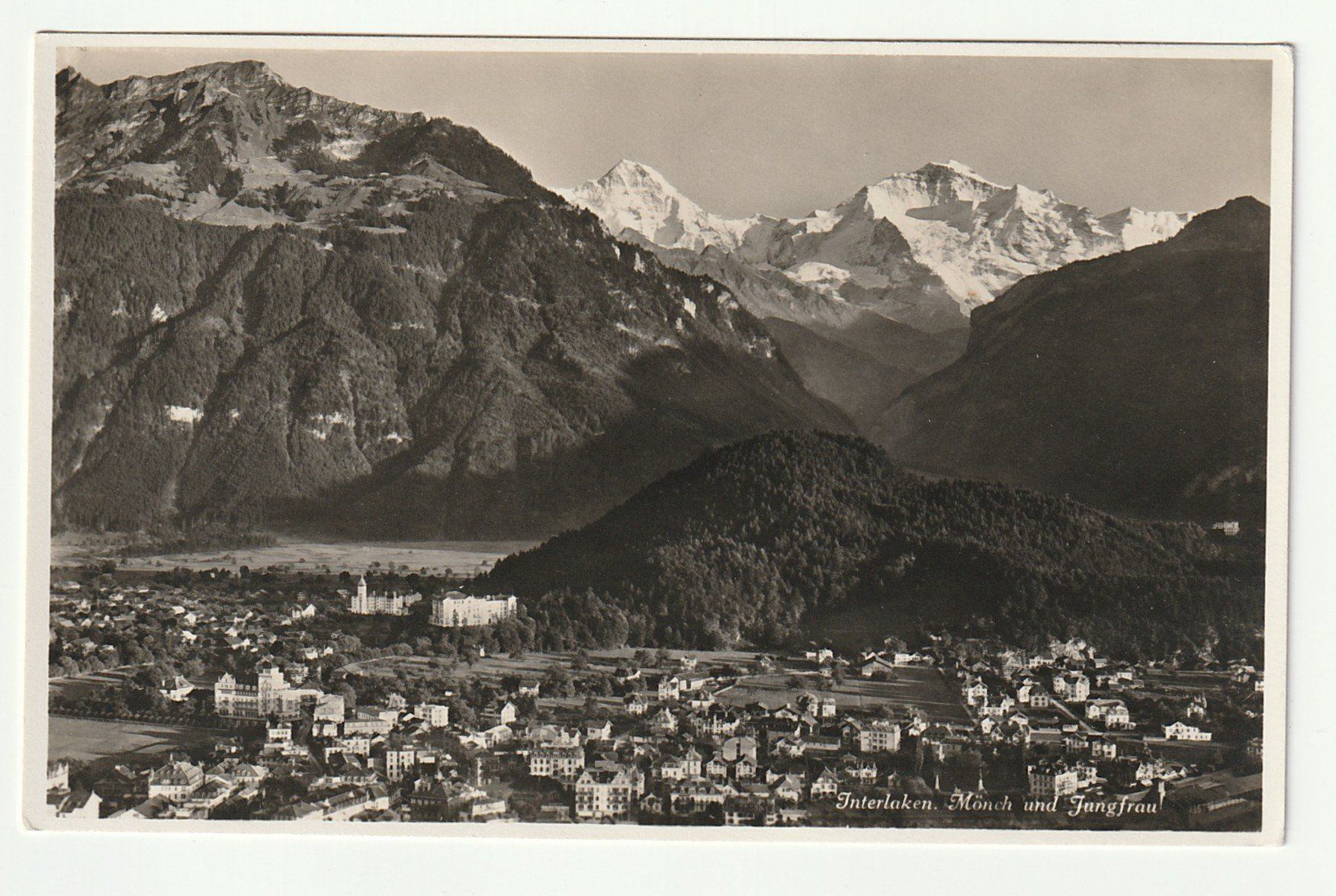 Cartoline postali: Ansichtskarte Interlaken Mönch Jungfrau – Usato da St. Gallen venduto da Ricardo_Deals