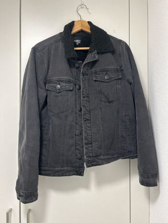 Jeansjacke gefüttert schwarz