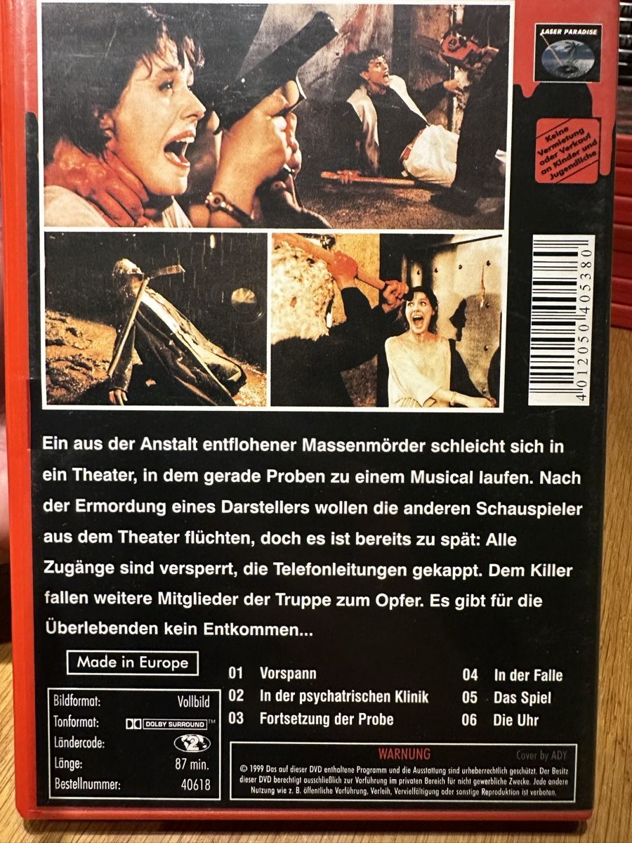 Alle DVDs: Stage Fright Aquarius Red Edition DVD – Gebraucht aus Benken ZH von Audi-erich 1